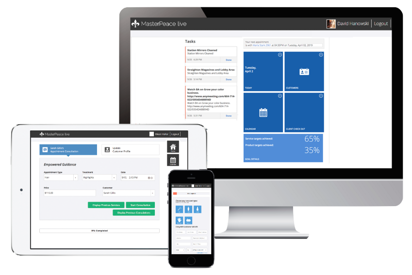 screenshot of MasterPeace live